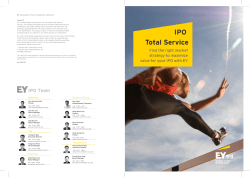 IPO Total Service: Find the right market strategy to maximize