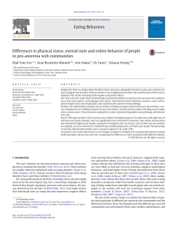 Differences in physical status, mental state and online behavior of