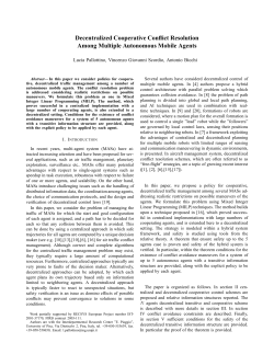 Decentralized Cooperative Conflict Resolution Among Multiple
