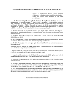 documento de trabalho para revis&atilde;o das res