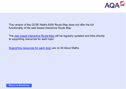 Maths Higher Route Map 2015-17 New GCSE