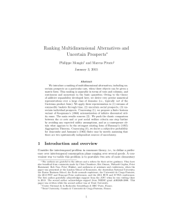 Ranking Multidimensional Alternatives and Uncertain