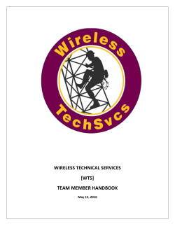Tower-MTM Team Member Handbook - Wireless Technical Services