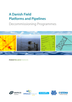 A Danish Field Platforms and Pipelines Decommissioning