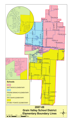 2007-08 Grain Valley School District Elementary Boundary Lines