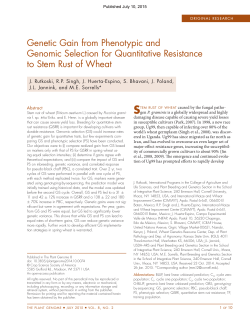 Genetic Gain from Phenotypic and Genomic Selection for
