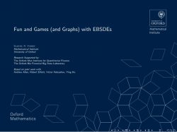 Fun and Games (and Graphs) with EBSDEs