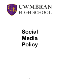 Model social media policy for schools