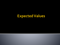 Expected values