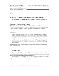 chemical modeling using graphs: from adjacency matrix to randić