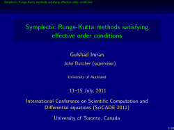 Symplectic Runge-Kutta methods satisfying effective order conditions