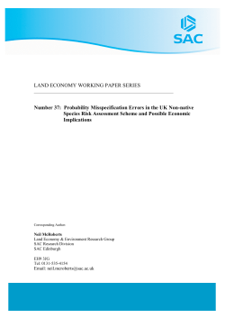 Probability Misspecification Errors in the UK Non