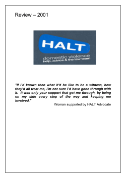 HALT have been a major player in the inter