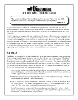 get-the-ball-rolling guide - Lutheran Camping Corporation