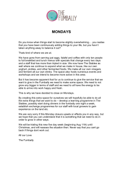 mondays - The Fumbally