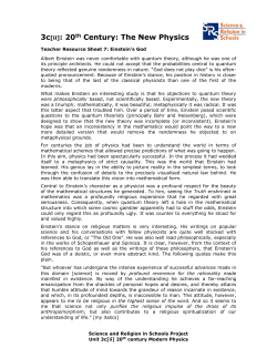 Einstein`s God - Faraday Schools