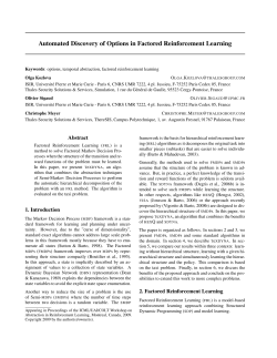 Automated Discovery of Options in Factored Reinforcement Learning