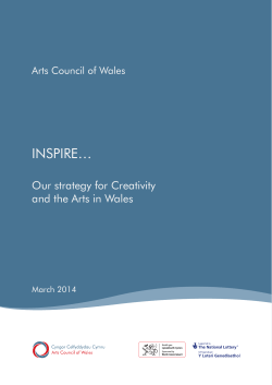 Inspire... our strategy for Creativity and the Arts in Wales