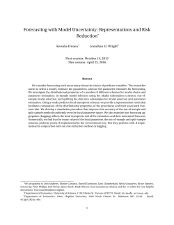 Forecasting with Model Uncertainty: Representations