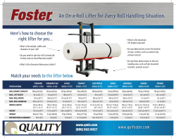 An On-a-Roll Lifter for Every Roll Handling Situation.