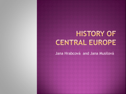 History of Central Europe