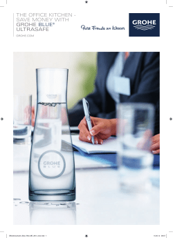 THE OFFICE KITCHEN - SavE mONEy wITH GROHE BLUE