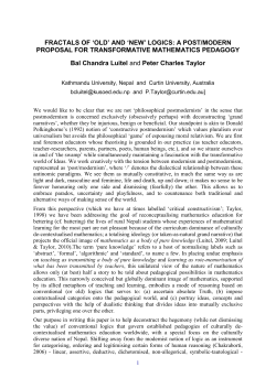 Bal Chandra Luitel - College of Social Sciences and International