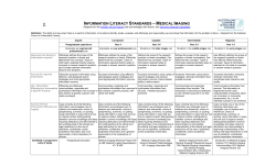 Information Literacy Standards &ndash; Medical Imaging