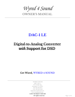 DAC-1 LE Manual
