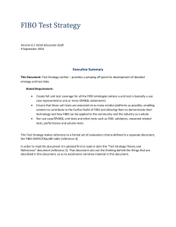 FIBO Test Strategy Outline - EDM Council
