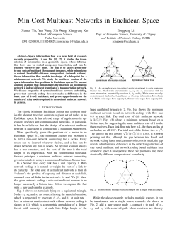 Min-Cost Multicast Networks in Euclidean Space
