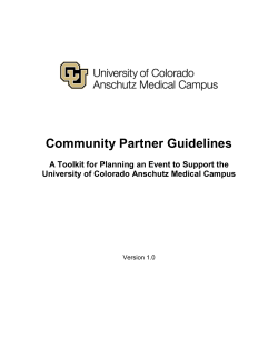 Community Event Partner Guidelines