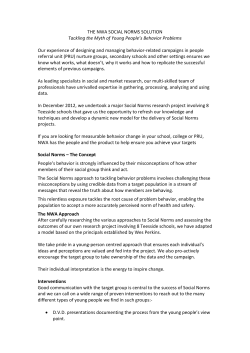 Social Norms Impacting Positively On