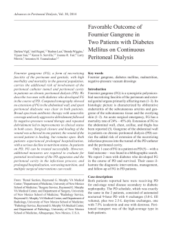 Favorable Outcome of Fournier Gangrene in Two Patients with
