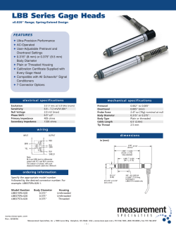LBB Series Gage Heads