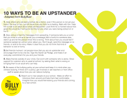 10 ways to be an upstander