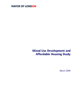 Mixed Use Development and Affordable Housing