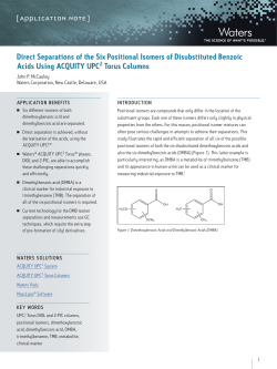 Direct Separations of the Six Positional Isomers of