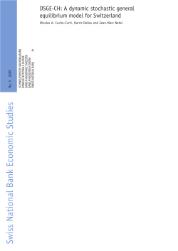 A dynamic stochastic general equilibrium model for Switzerland