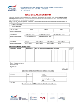 Team Declaration Form