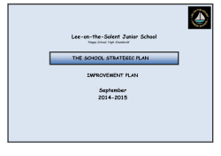 the school strategic plan