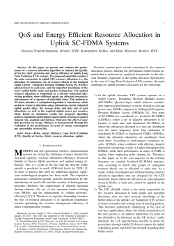QoS and Energy Efficient Resource Allocation in Uplink SC