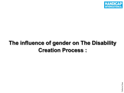 Disability Creation Process