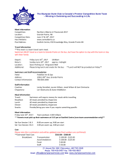 The Olympian Swim Club is Canada`s Premier