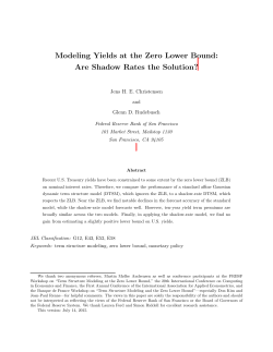 Modeling Yields at the Zero Lower Bound: Are Shadow Rates the