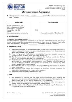 template - iNtRON Biotechnology, INC