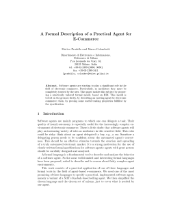 A Formal Description of a Practical Agent for E
