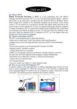 FAQ on DTT