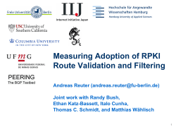 Measuring Adoption of RPKI Route Validation and Filtering