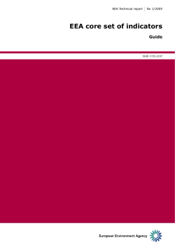 EEA core set of indicators - European Environment Agency